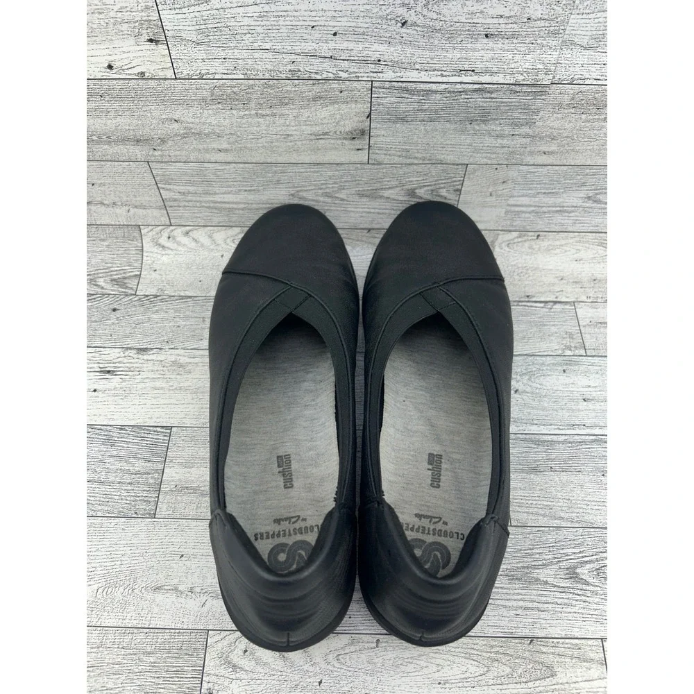 Clarks Cloudsteppers Sillian Tino Black Slip On Loafers Women Sz 9M 261286144065